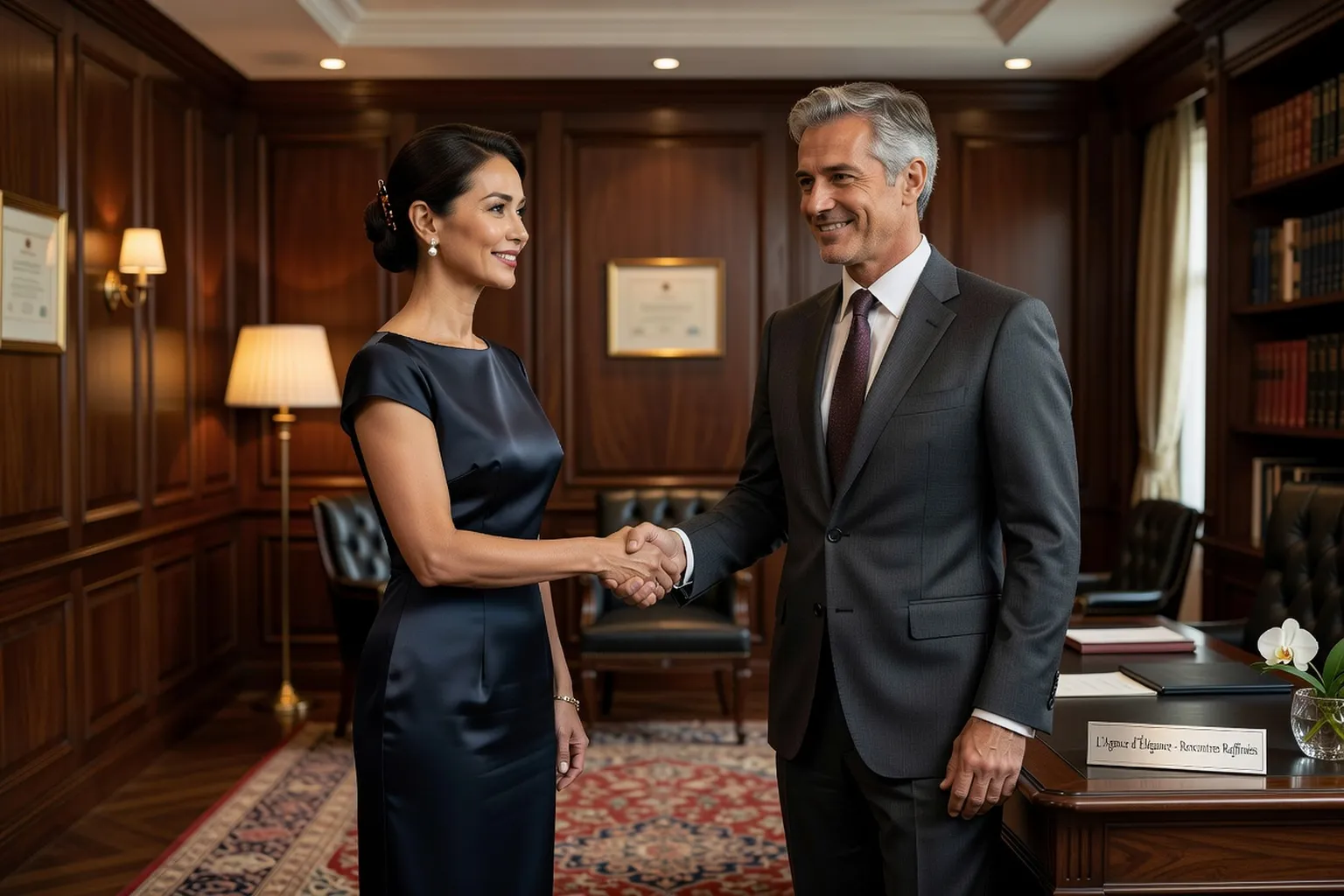 Marie-Claire Vidal en consultation avec un client français