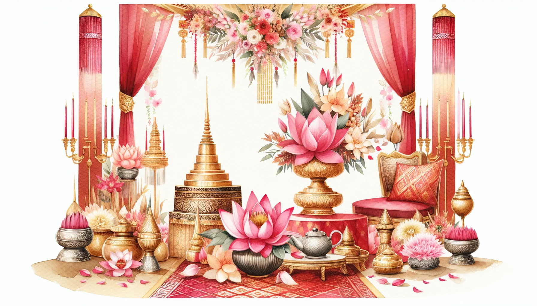 Ceremonie de mariage asiatique